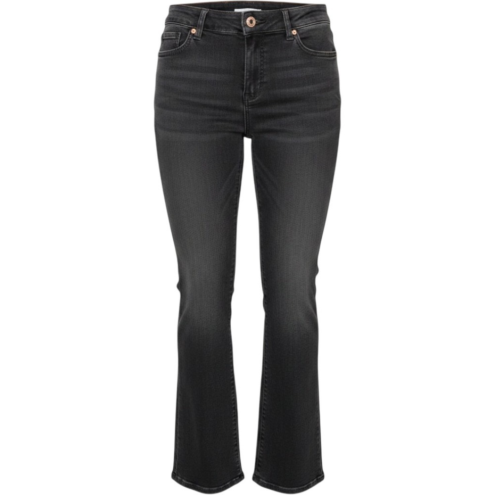 Riders by Lee Jeans Womens 14L Black Mid Rise Bootcut Faded Casual Y2K Classic